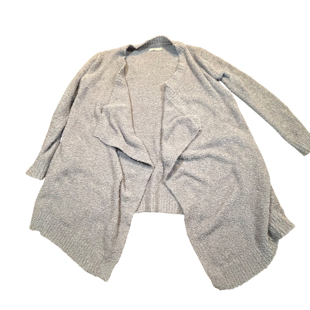 UGG Duffield Lane Grey Open Front Draped Cardigan Sweater Womens Small